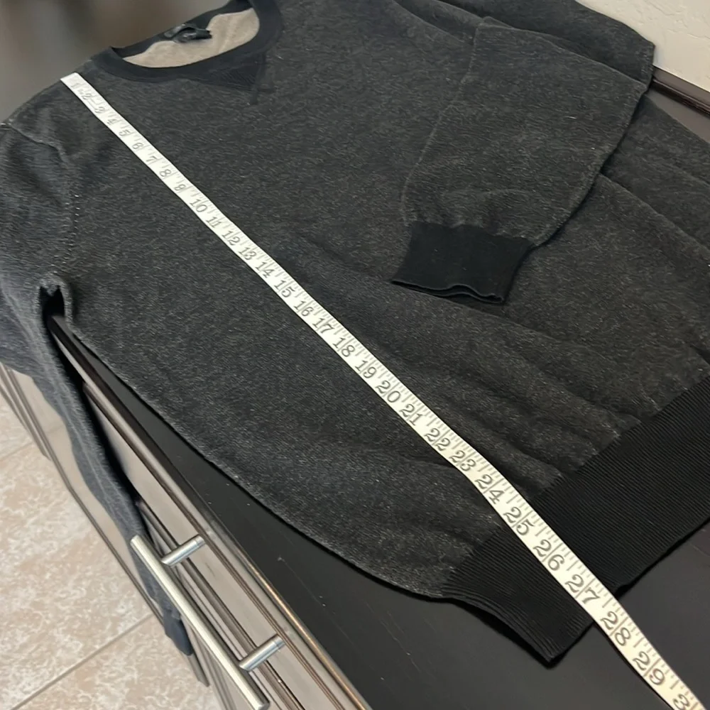 J. Crew Mens Brown pullover Sweater Slim fit Crew Neck 100% Cotton, size L